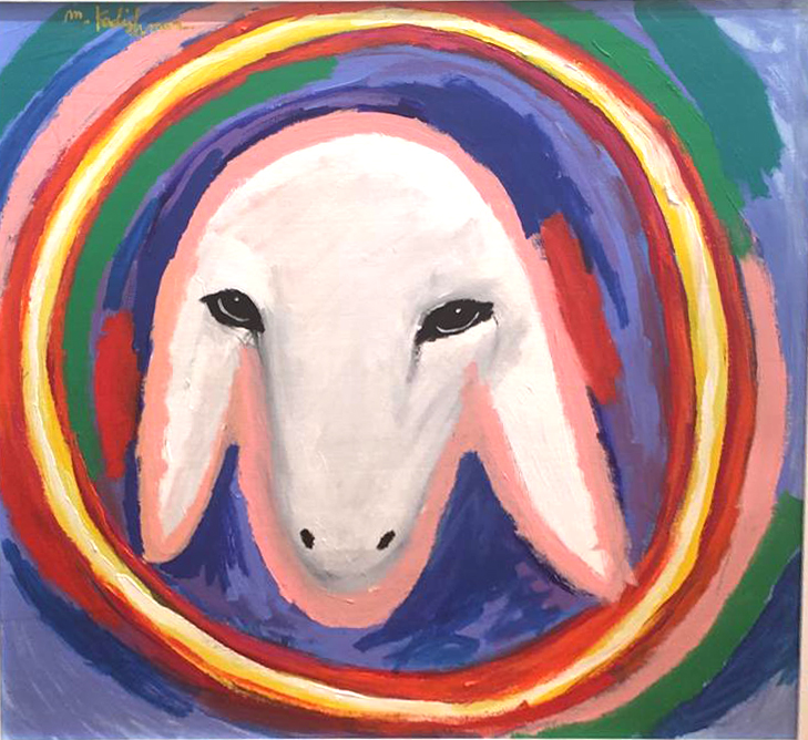 Menashe Kadishman, Circles, Kings Gallery - Fine art - Sheep.