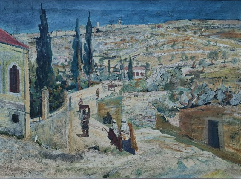 Ernst Huber - Jerusalem View - Jerusalem - Kings Gallery - artist famous.
