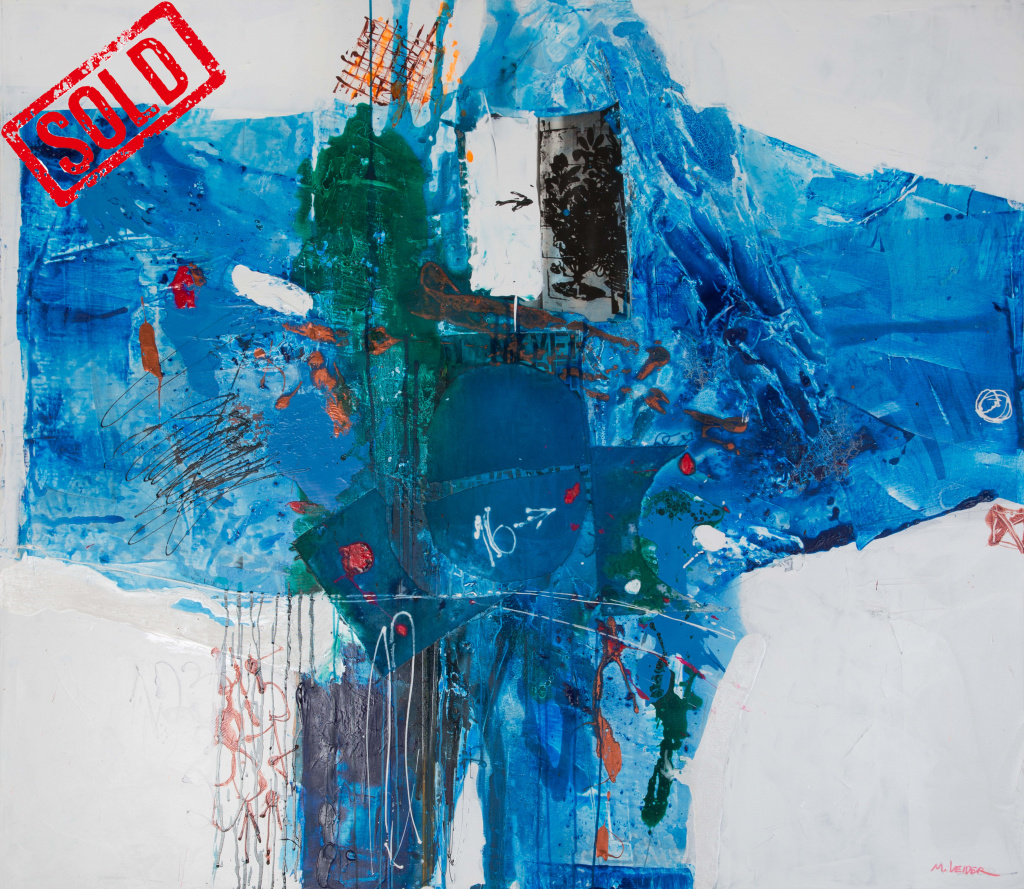 “Abstract with blue”