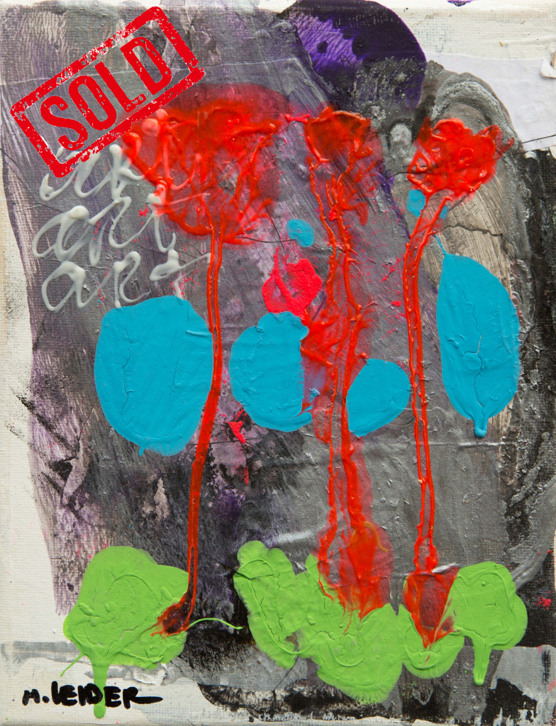 “Abstract with red and blue”