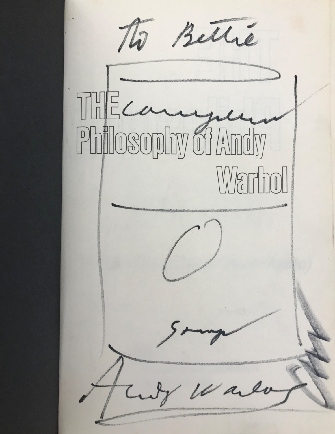 Andy Warhol - book with sketch - Book - Kings gallery - Fine Art - International artist - Jerusalem Pop art.