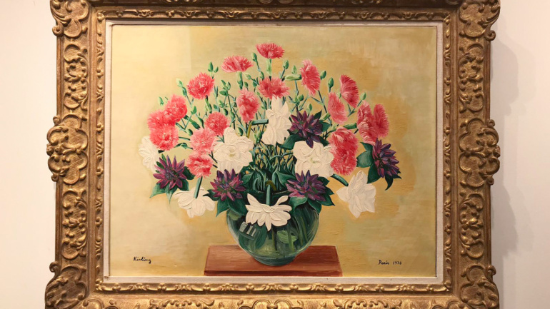 Moïse Kisling - Bouquet tricolore - Kings Gallery - Gallery In Jerusalem - International artist -International art.