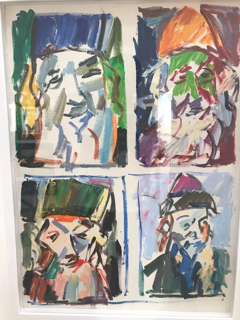 Pinchas-Litvinovsky - Four portraits of rabbis - Kings gallery - Fine Art - International artist - Jerusalem - Israeli artist.