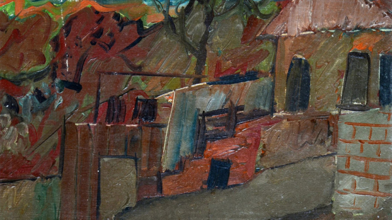 Pinchas Litvinovsky - Jerusalem Houses - Kings gallery - Fine Art - International artist - Jerusalem - Israeli artist.