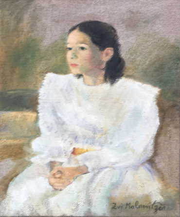 Zvi Malnovitzer, Girl in a White Dress, Kings Gallery, Jerusalem.