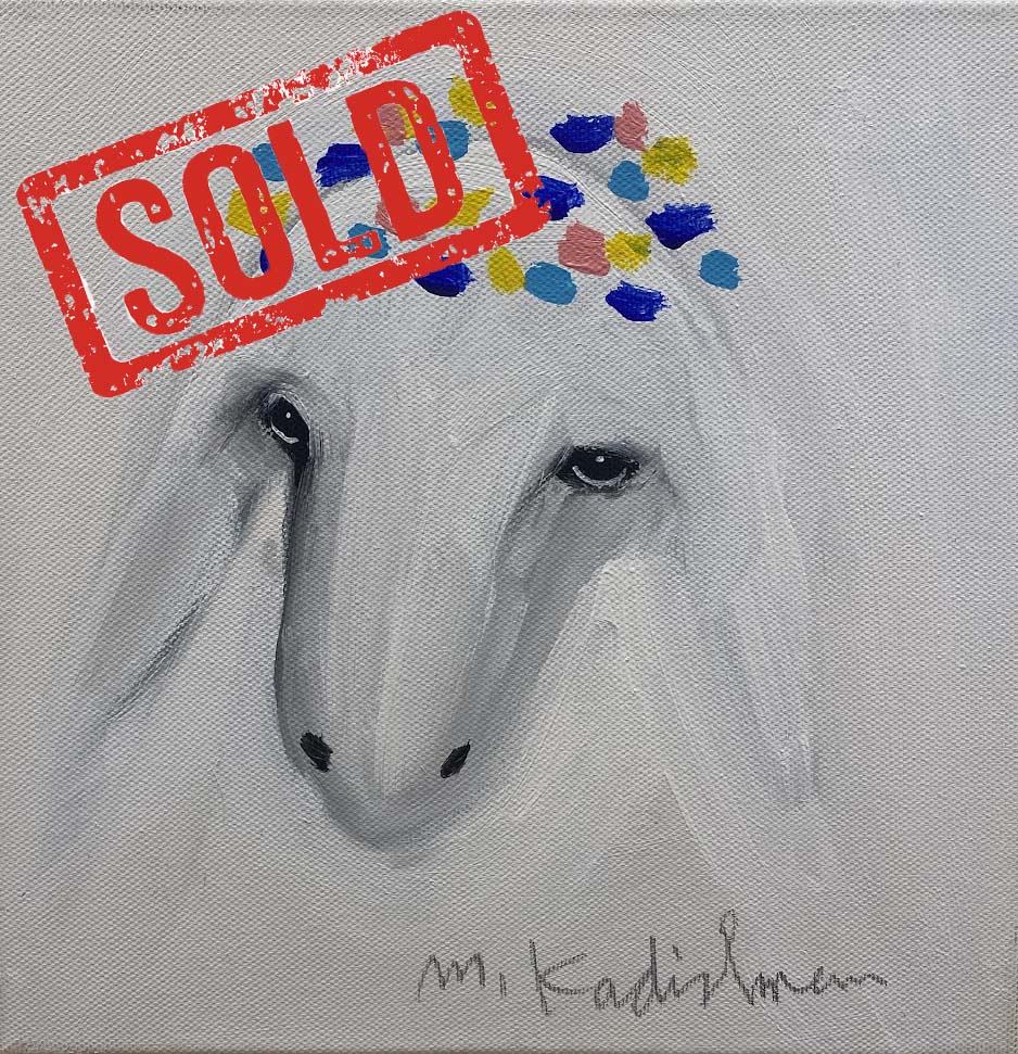 “Crowned Sheep” by Menashe Kadishman