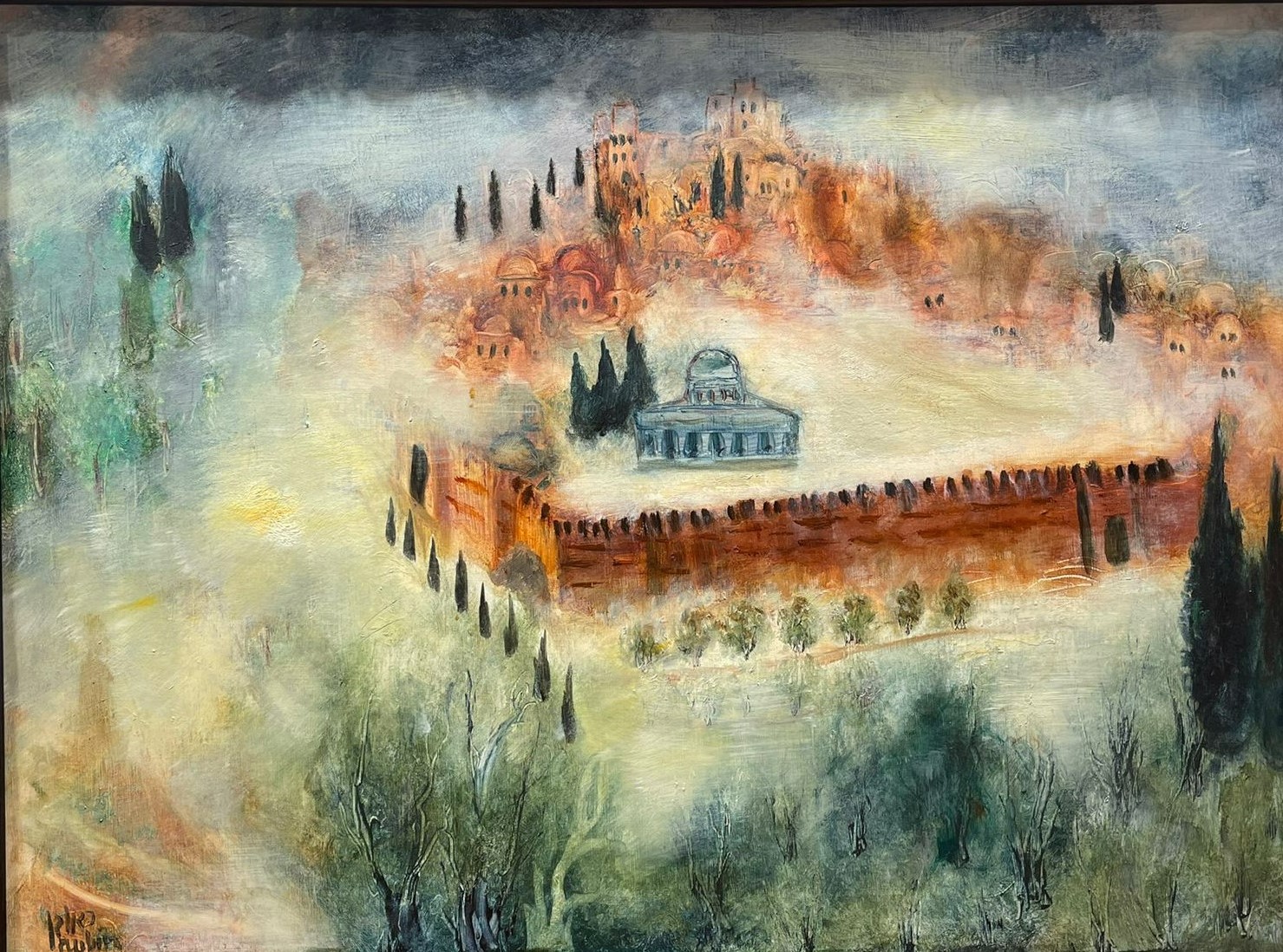 Reuven Rubin - Jerusalem - Gallery - Kings Gallery - Israeli artist - Oil painting.