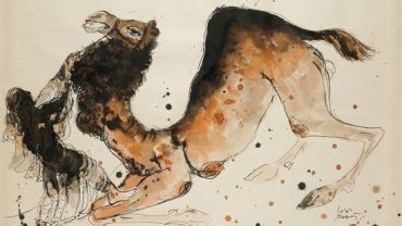 Reuven Rubin - Arab Camel Trainer - Kings Gallery - Jerusalem - Gallery in Jerusalem - Israeli artist - International artist.