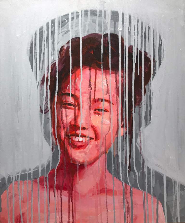“Girl in front of Mao”