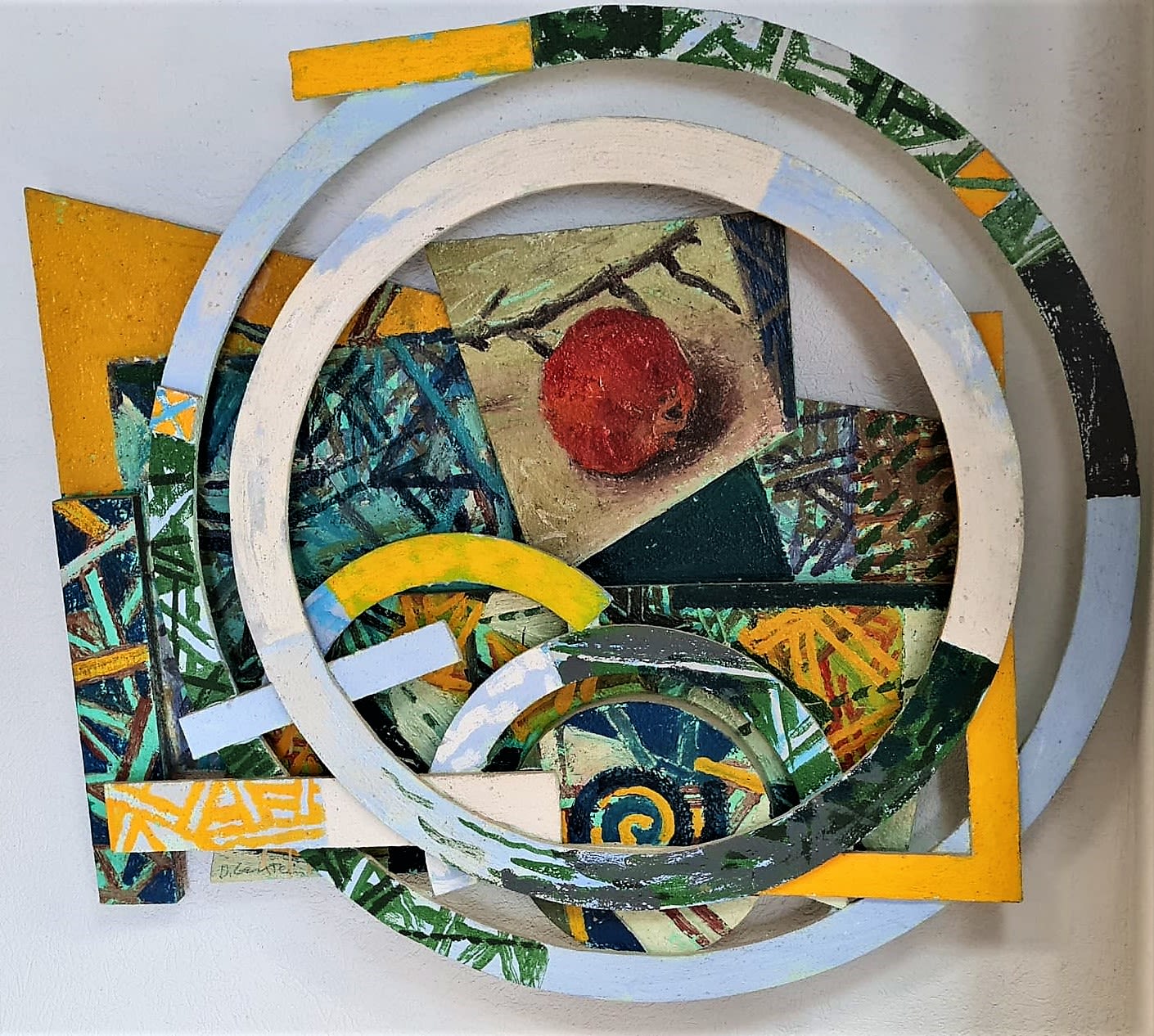 “Circles” By David Gerstein 80 X 88 X 12 cm