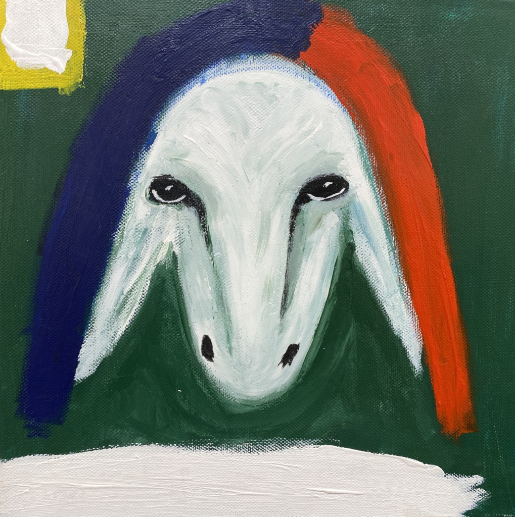 “Sheep head on Green”