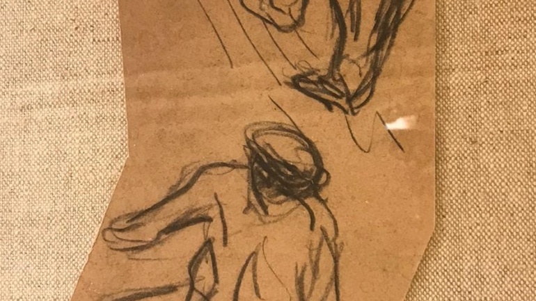 Maximiliane-Luce-Deux-hommes-Black-pencil-on-paper-30x20-cm