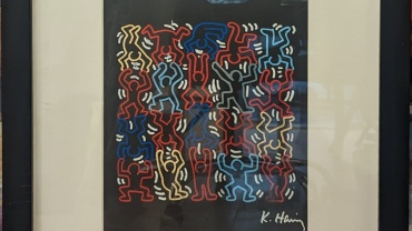 Keith-Haring-Colorful-Figures-Paint-on-Plexiglass-66x565-cm