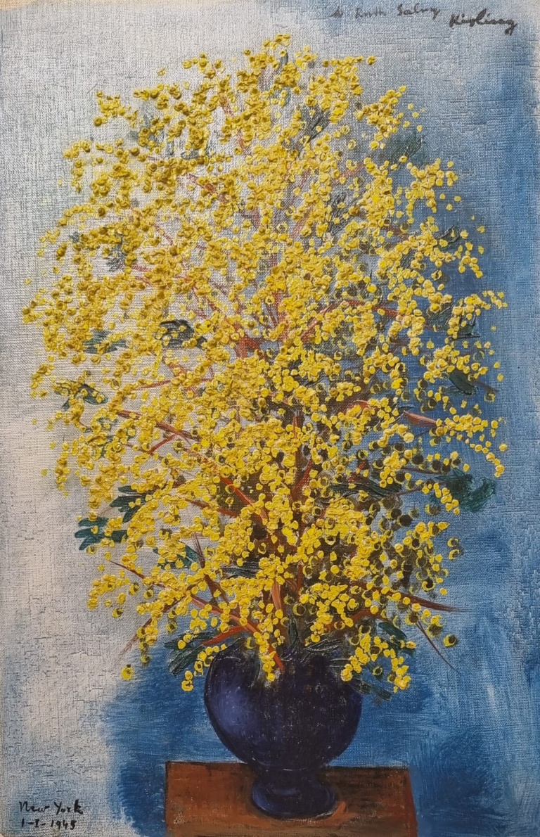 “Vase of Mimosas”