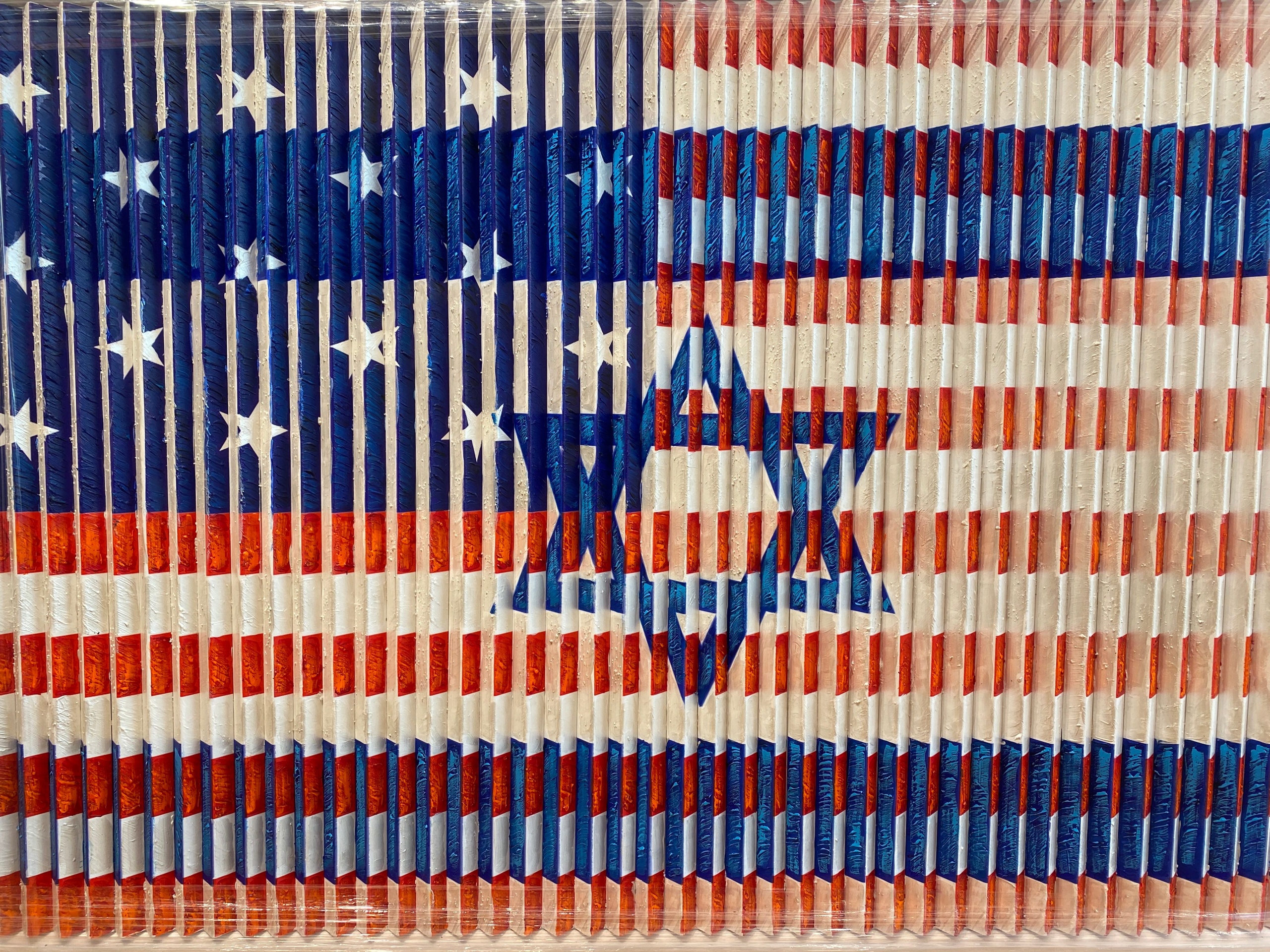 “Israel – USA flag” by Anaelle Louzoun