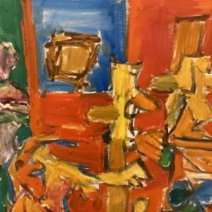 Pinchas Litvinovsky Figure Oil On Paper 46x60 Cm