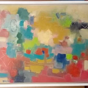 Zahava Lupu Abstract Oil On Canvas 50 X70 Cm