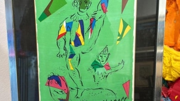 L'acrobate vert (The Green Acrobat) (1979) by Marc Chagall