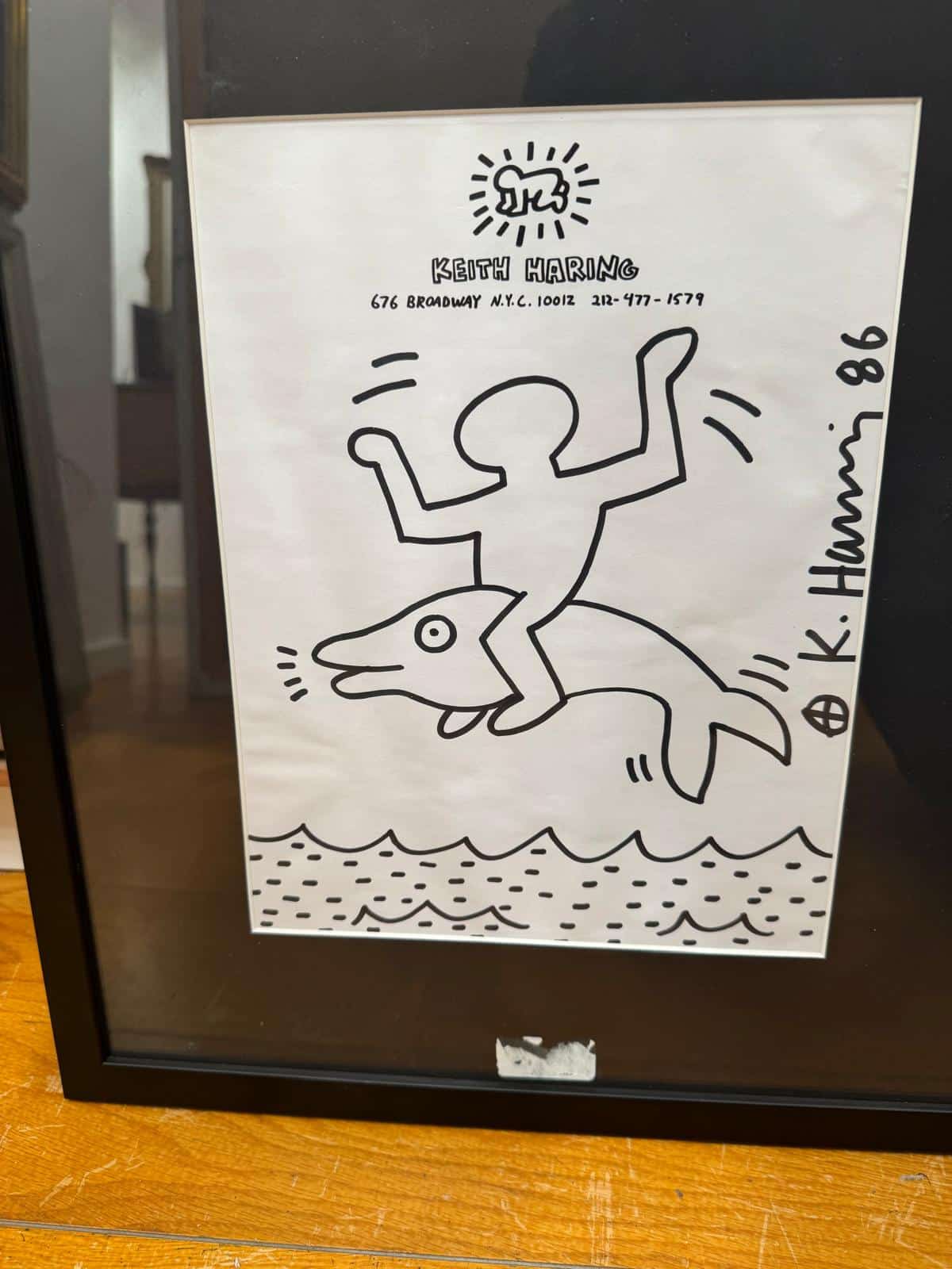 Keith Haring “Man on a Dolphin”