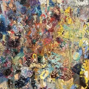 Ora Nissim Abstract Oil On Plastic 35x50 Cm Fix