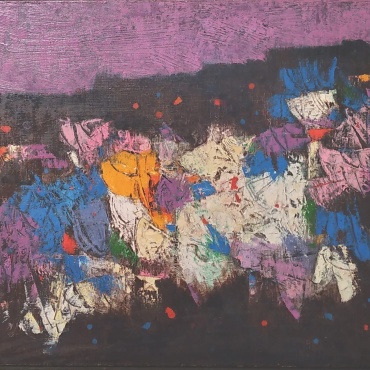 Ardon Mordechai - Untitled - late 1960s - oil on canvas - 51 x 65 cm .