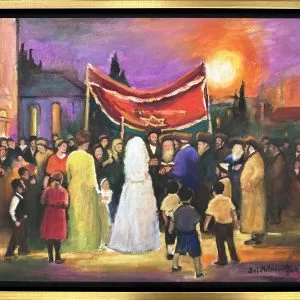 Menashe Kadishman Chuppah Oil On Canvas 39 X 50 Cm Main 1