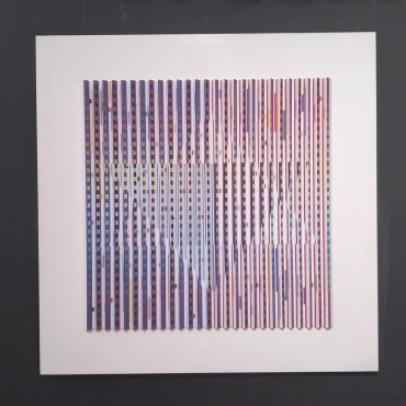 Yaakov-Agam-Star-of-Love-1983-Original-Color-Polymorph-67-x-67-cm