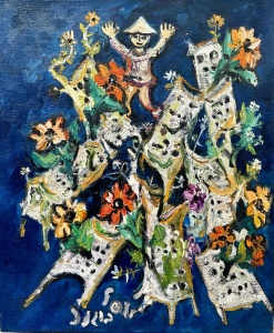 Yosl Bergner "Boy Flowers"