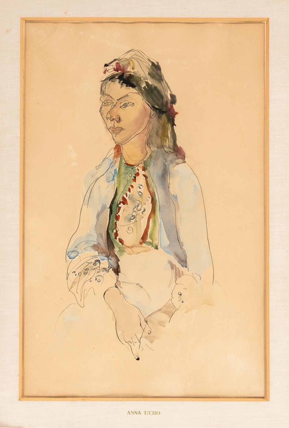 “Portrait of a Woman” by Anna Ticho