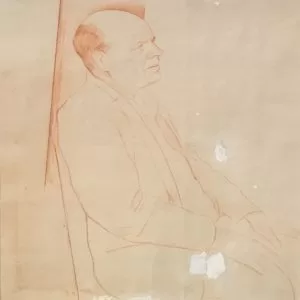 Pinchas-Litvinovsky-Bialik-Pencil-on-Paper-33-x-24.5-cm