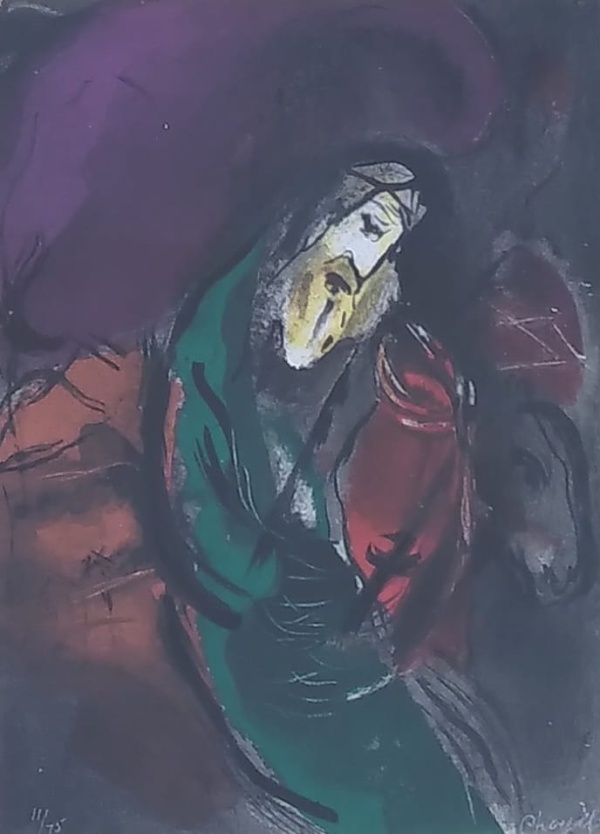 Marc-Chagall-Jeremiah-lithography-35-x26-cm