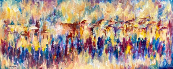 Ora-Nissim-Golden-Jerusalem-Oil-on-canvas-60x140-cm.