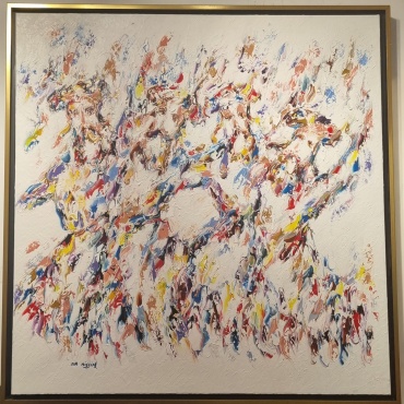 Ora-Nissim-Hassidic-Dance-oil-on-canvas-100-x-100-cm