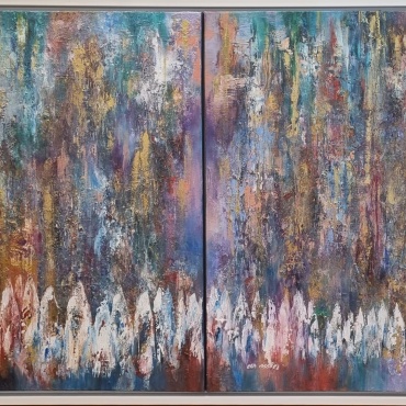 Ora-Nissim-Kotel-Diptych-Oil-on-canvas-80x120-cm