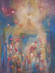 Raanan-Yoram-Cherubs-Kiss-oil-on-canvas-123-x-92-cm.