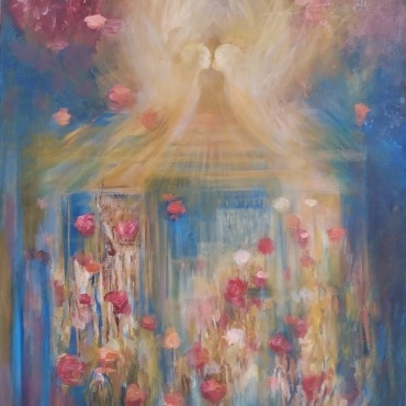 Raanan-Yoram-Cherubs-Kiss-oil-on-canvas-123-x-92-cm.