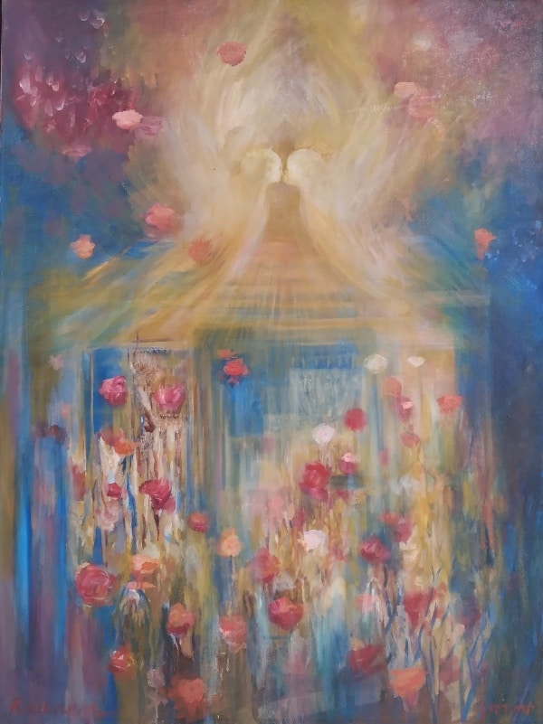 Raanan-Yoram-Cherubs-Kiss-oil-on-canvas-123-x-92-cm.