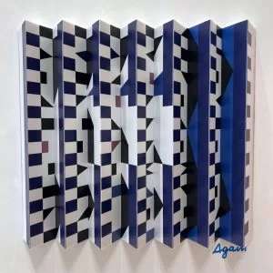 Yaacov-Agam-Checkered-Flow-Polygraph-17-x-19-CM