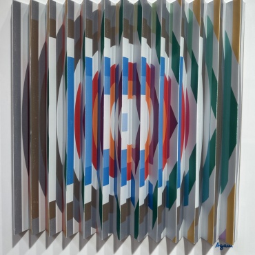 Yaacov-Agam-Squaring-the-circle-Polygraph-35-x35-cm-