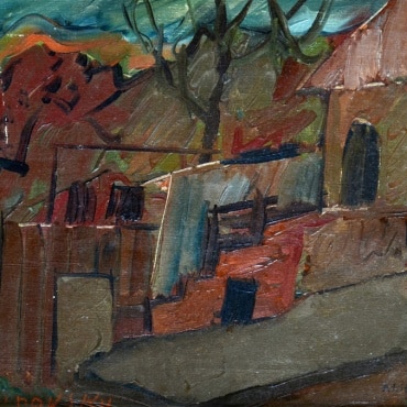 Pinchas-Litvinovsky-Jerusalem-Houses-oil-on-canvas-35x50-cm.