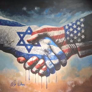 Eli-Cohen-Brit-Damim-acryl-on-canvas-sticked-on-woodboard-58-x-58-cm