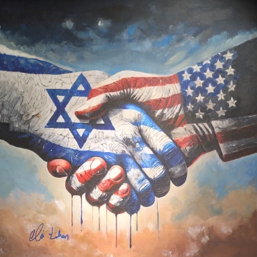 Eli-Cohen-Brit-Damim-acryl-on-canvas-sticked-on-woodboard-58-x-58-cm