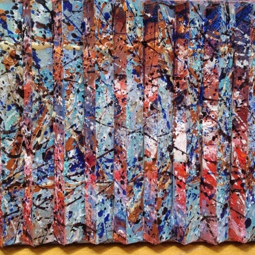 Eli-Cohen-Tribute-to-Pollock-acryl-on-resin-28-x-38-cm.