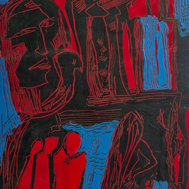 MAHSHID-TAHIM-TABRIZI-oil-on-thin-cardboard-gouache-35x50cm