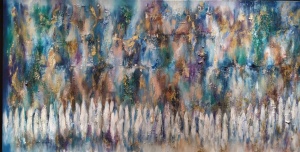 Ora-Nissim-Cohanims-Blessing-at-the-Kotel-2025-oil-on-canvas-75-x-150-cm.
