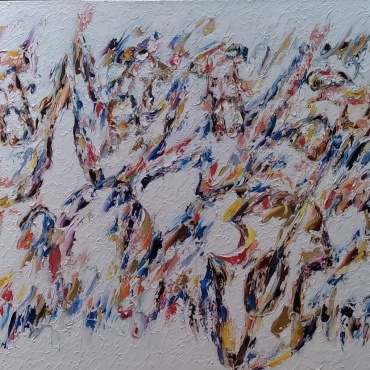 Ora-Nissim-Simhath-Torah-2025-oil-on-canvas-75-x-150-cm