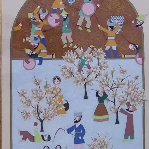 David-Sharir-Sisras-Defeat-oil-on-paper-53-x-39-cms.j