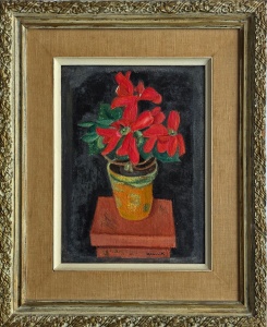 Kolnik-Arthur-Red-Flowers-oil-on-wood-39-x-29-cm
