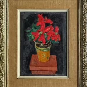 Kolnik-Arthur-Red-Flowers-oil-on-wood-39-x-29-cm
