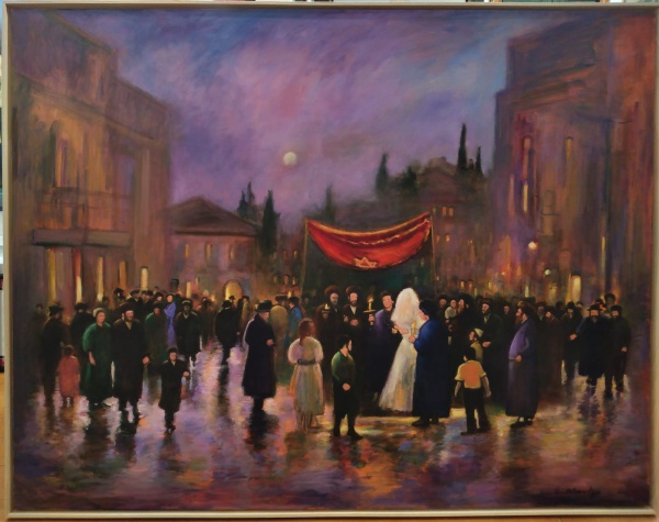 "A Wedding on a Rainy Day" - Zvi Malnovitzer - Image 3